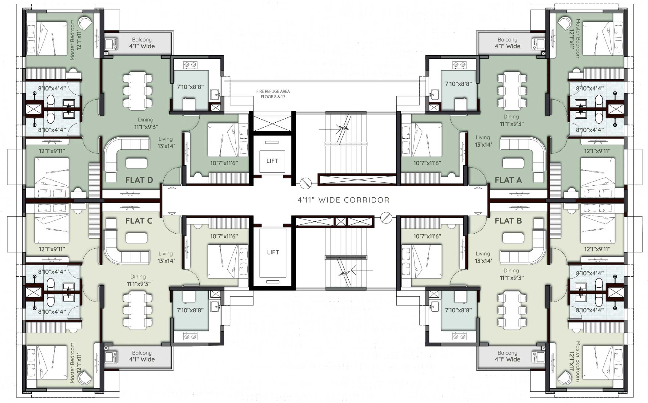 Tower6-Second Floor Plan