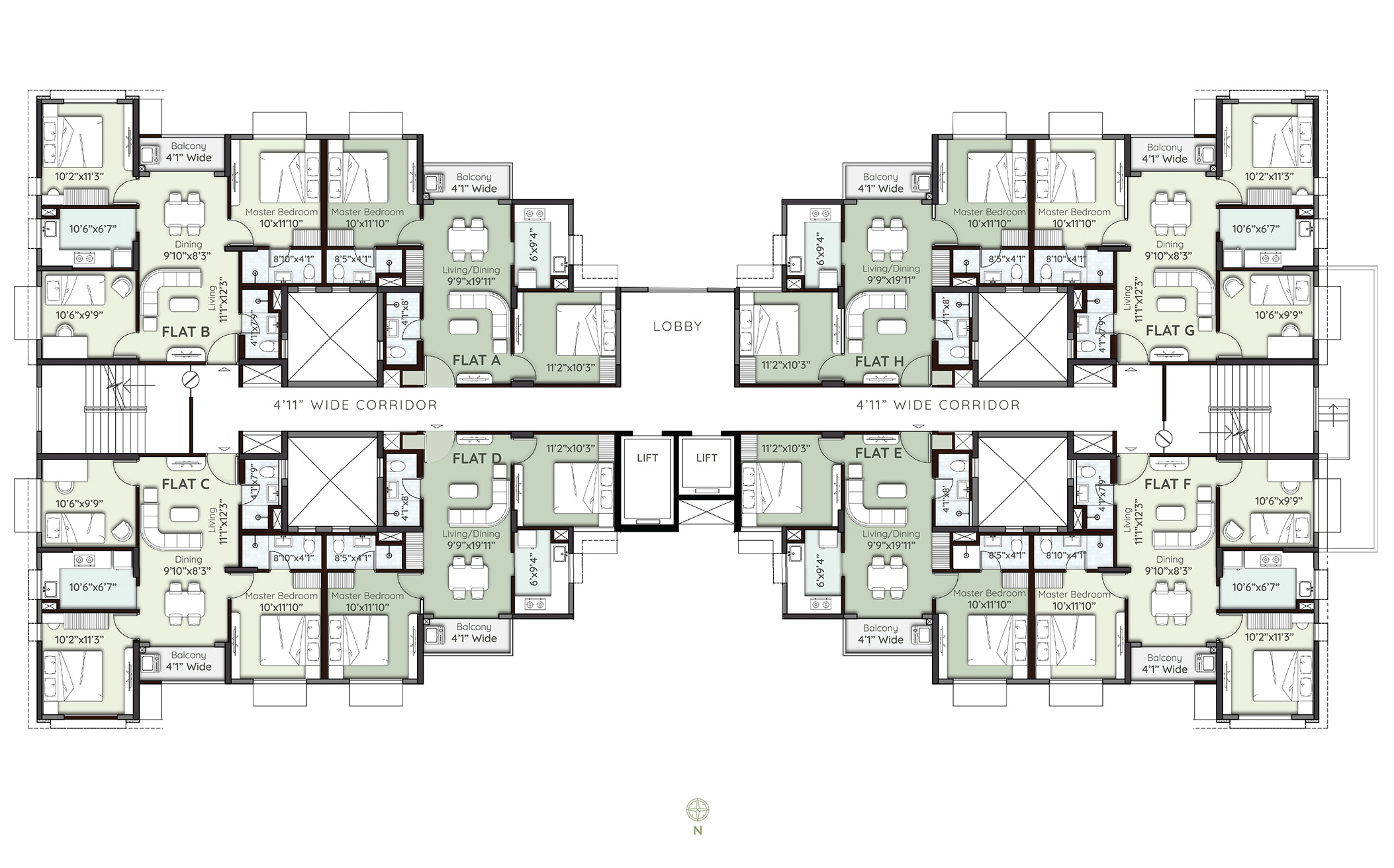 Tower4-Typical Floor Plan
