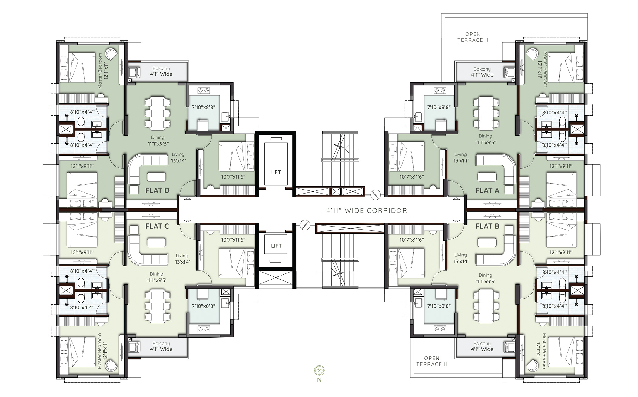 Tower8-Second Floor Plan