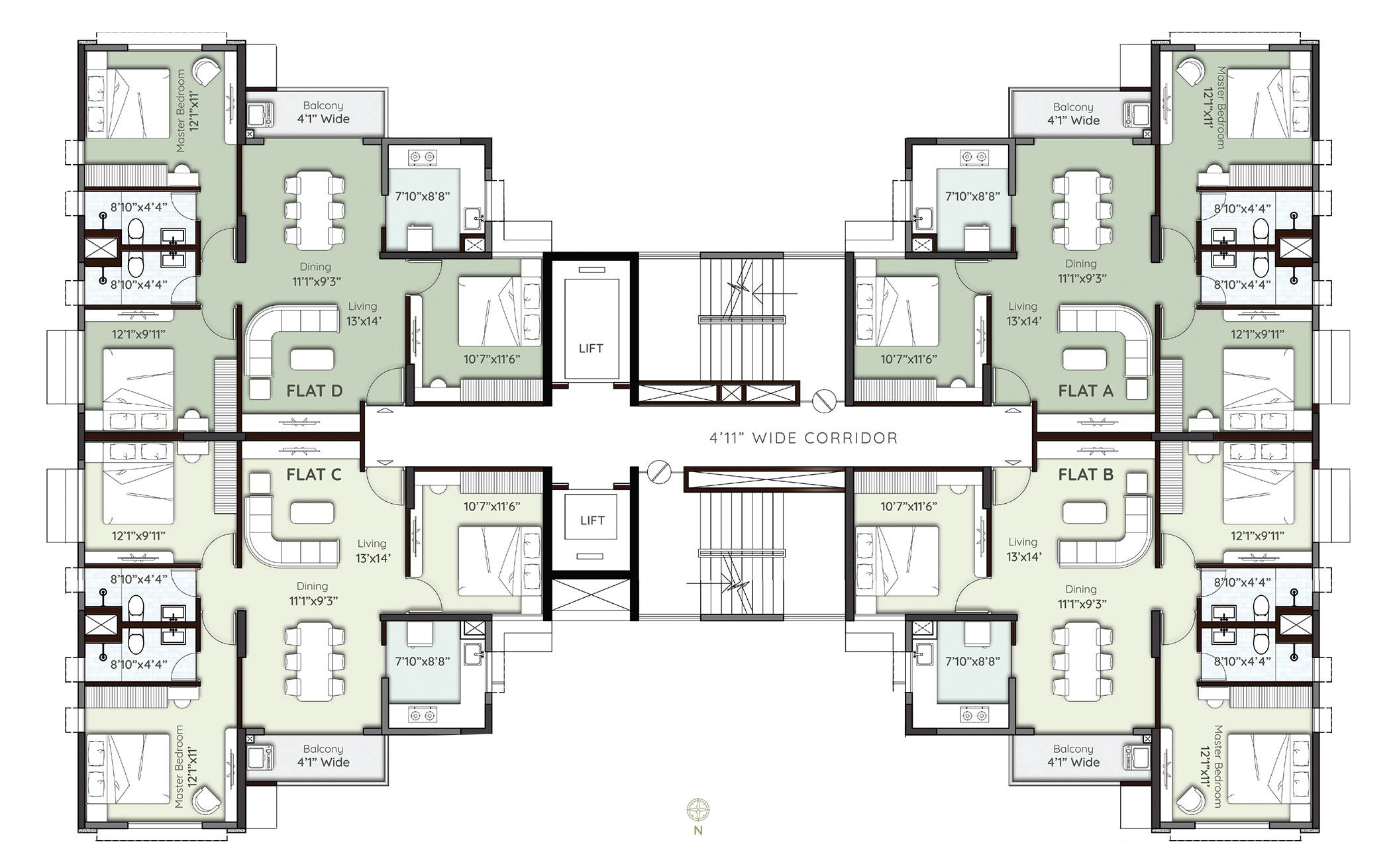 Tower8-Typical Floor Plan